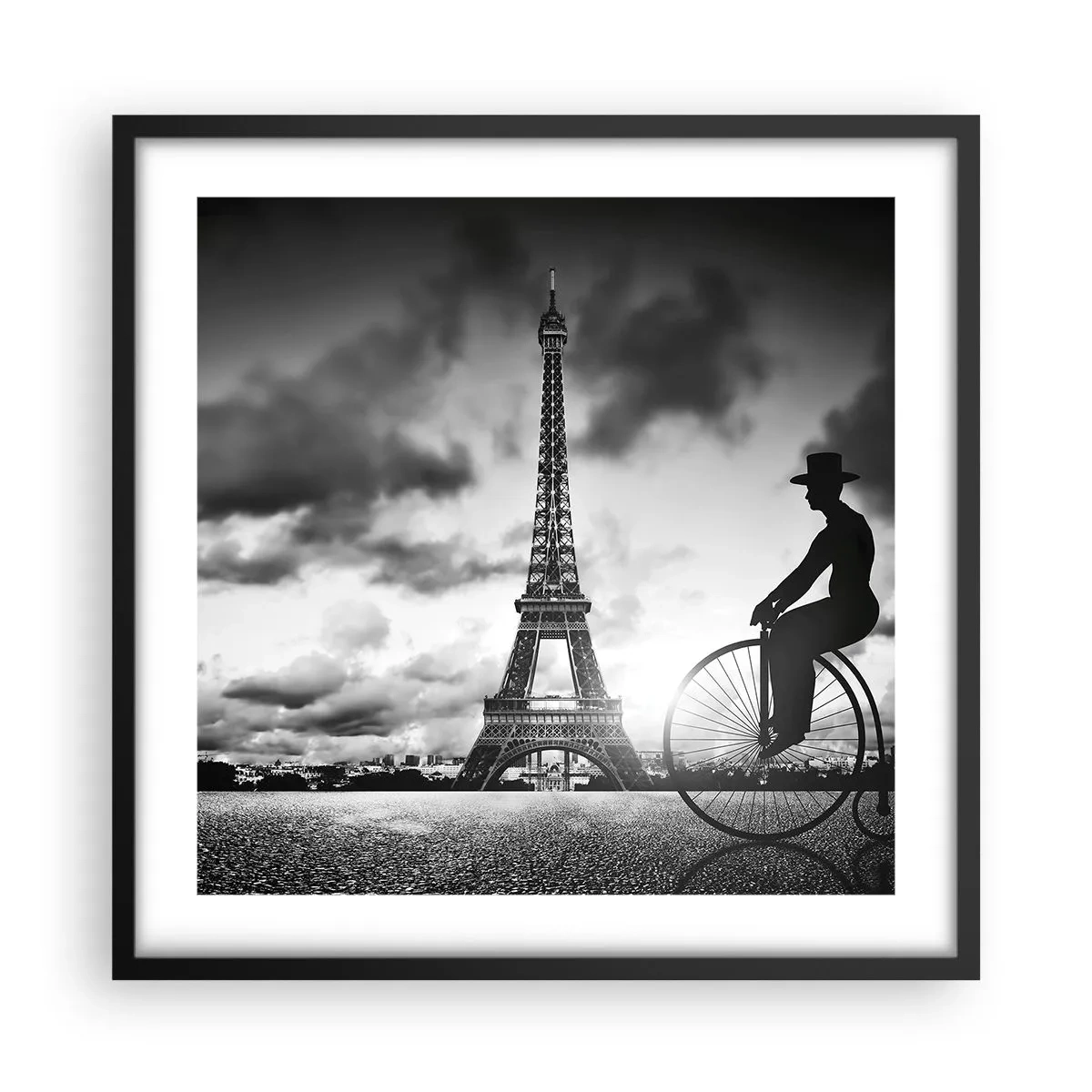 Plakat i sort ramme - Længsel efter Belle Epoque - 50x50 cm