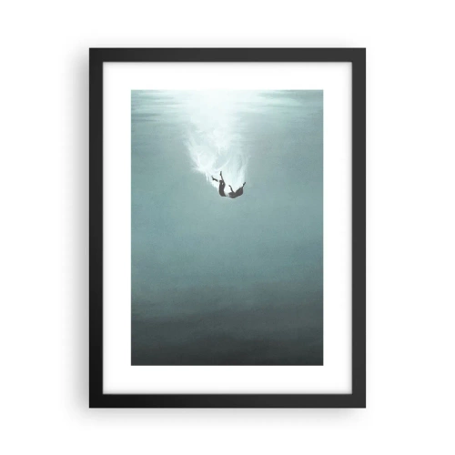 Plakat i sort ramme - I havets favntag - 30x40 cm