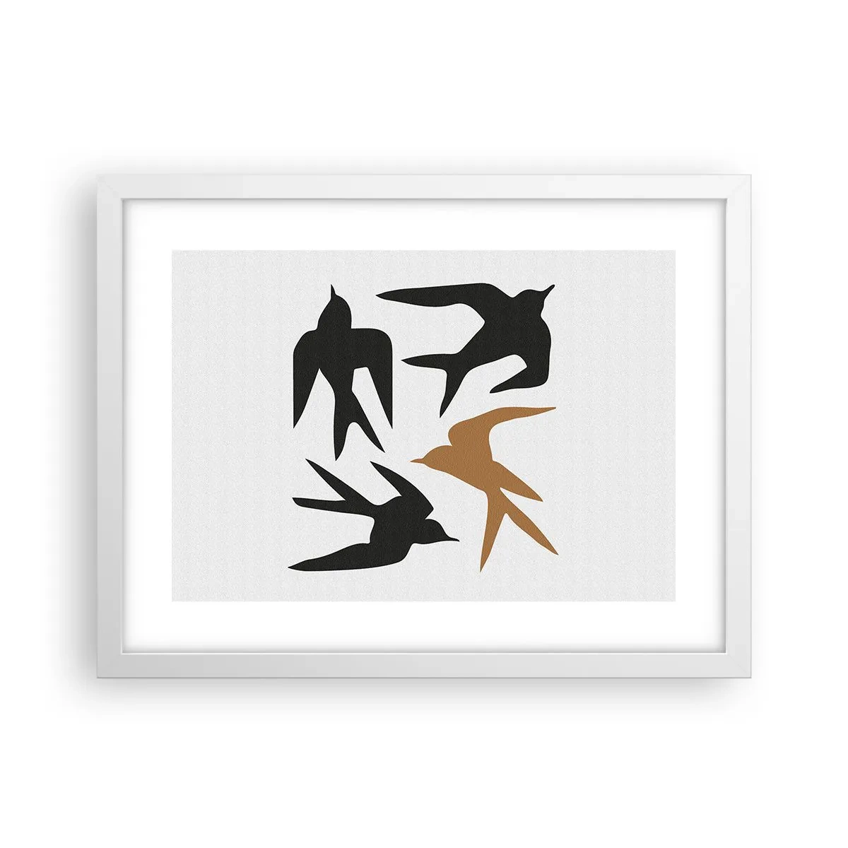 Plakat i hvid ramme - Sluge spil - 40x30 cm