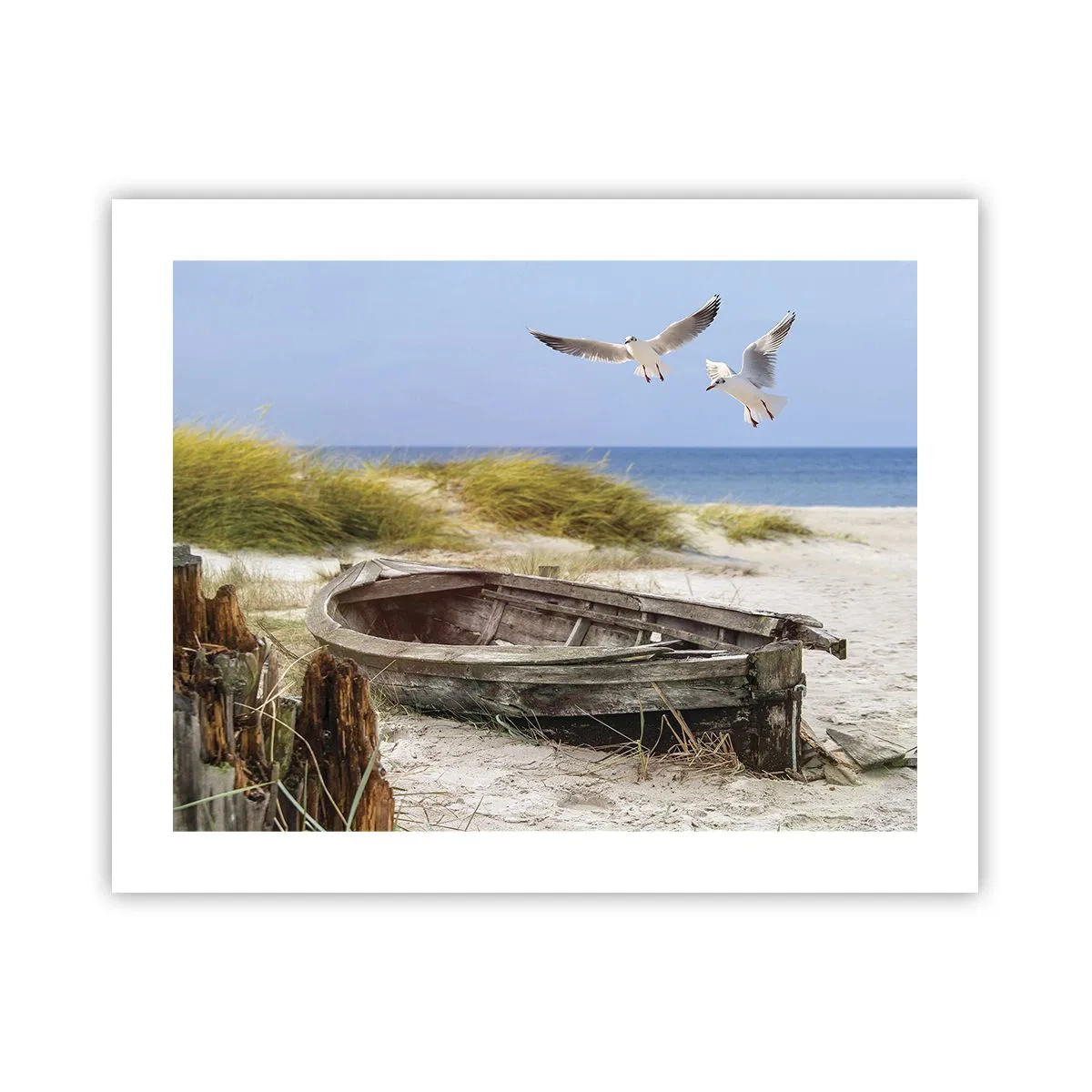 Plakat - Badet i vinden - 50x40 cm