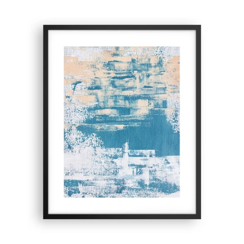 Plakat i sort ramme - Gennem istappen - 40x50 cm