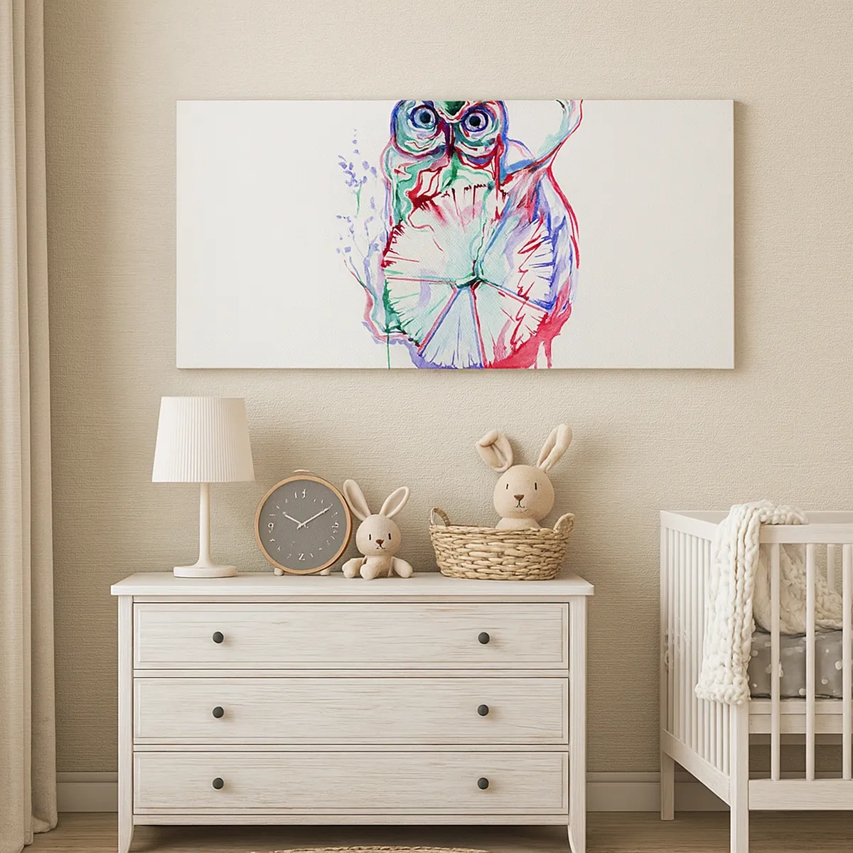 Lærredstryk - Billede på lærred - Klog af natur - 30x30 cm