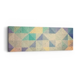 Lærredstryk - Billede på lærred - Republikken trekanter - 90x30 cm