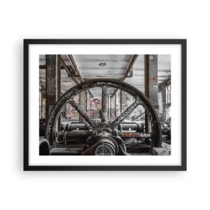 Plakat i sort ramme - Fabrikkens hemmelige liv - 50x40 cm