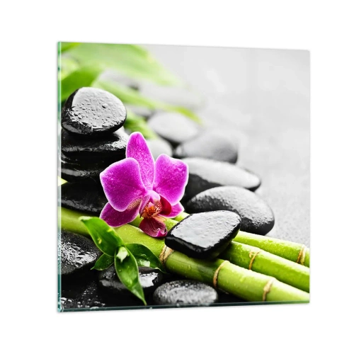 Billede på glas - I en fredelig balance - 30x30 cm