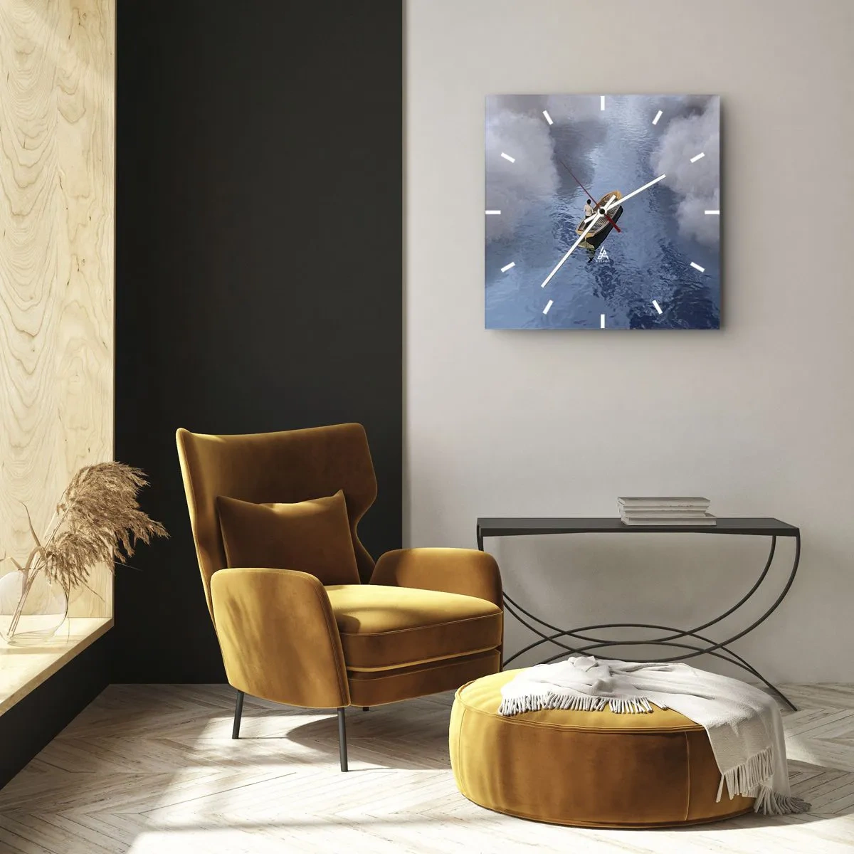 Vægur, Uret - Livet - rejsen - det ukendte - 40x40 cm
