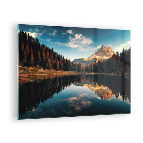 Billede på glas - Dobbelt landskab - 70x50cm - Dobbelt landskab - Moderne vægdekoration til stue og soveværelse ARTTOR