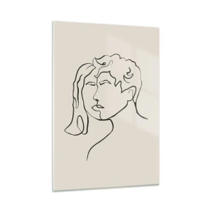 Billede på glas - Og enhed er blevet til - 50x70 cm