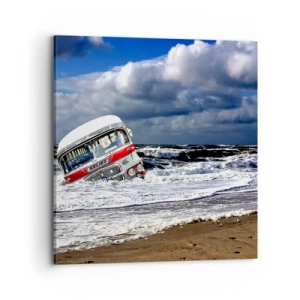 Lærredstryk - Billede på lærred - Og hvad er du overrasket over? - 70x70 cm