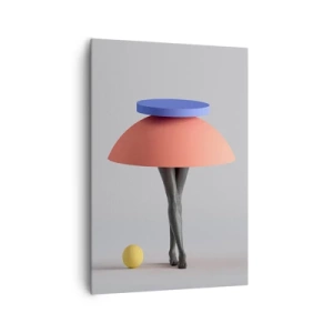 Lærredstryk - Billede på lærred - Surrealistisk komposition - 70x100 cm