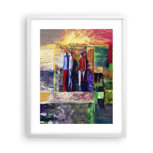 Plakat i hvid ramme - Forhold og følelser - 40x50 cm