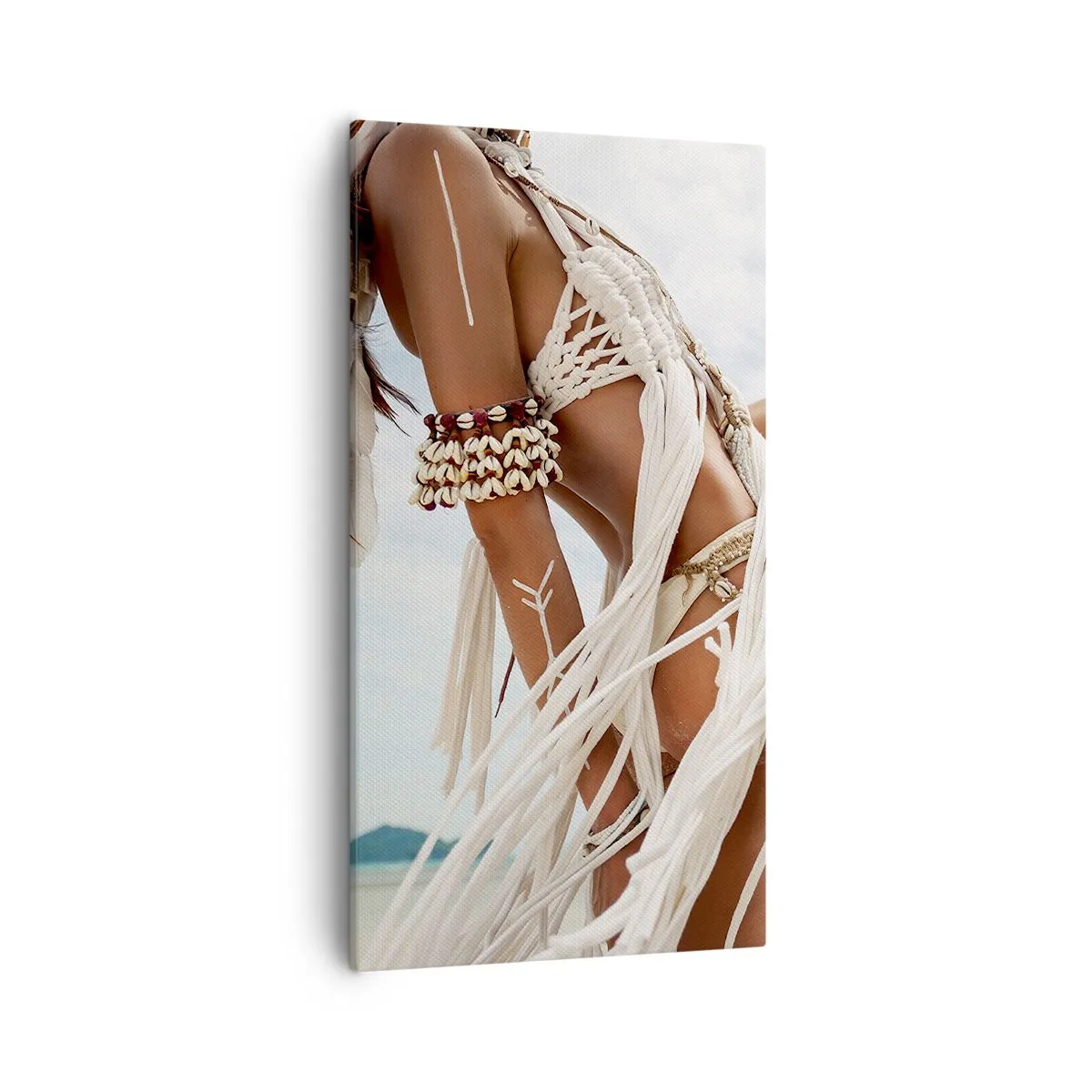 Lærredstryk - Billede på lærred - Præstinde af solen - 55x100 cm