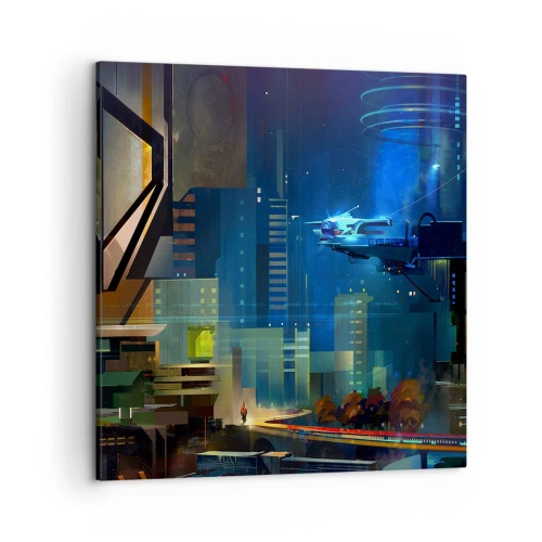 Lærredstryk - Billede på lærred - I den nærmeste fremtid - 50x50 cm