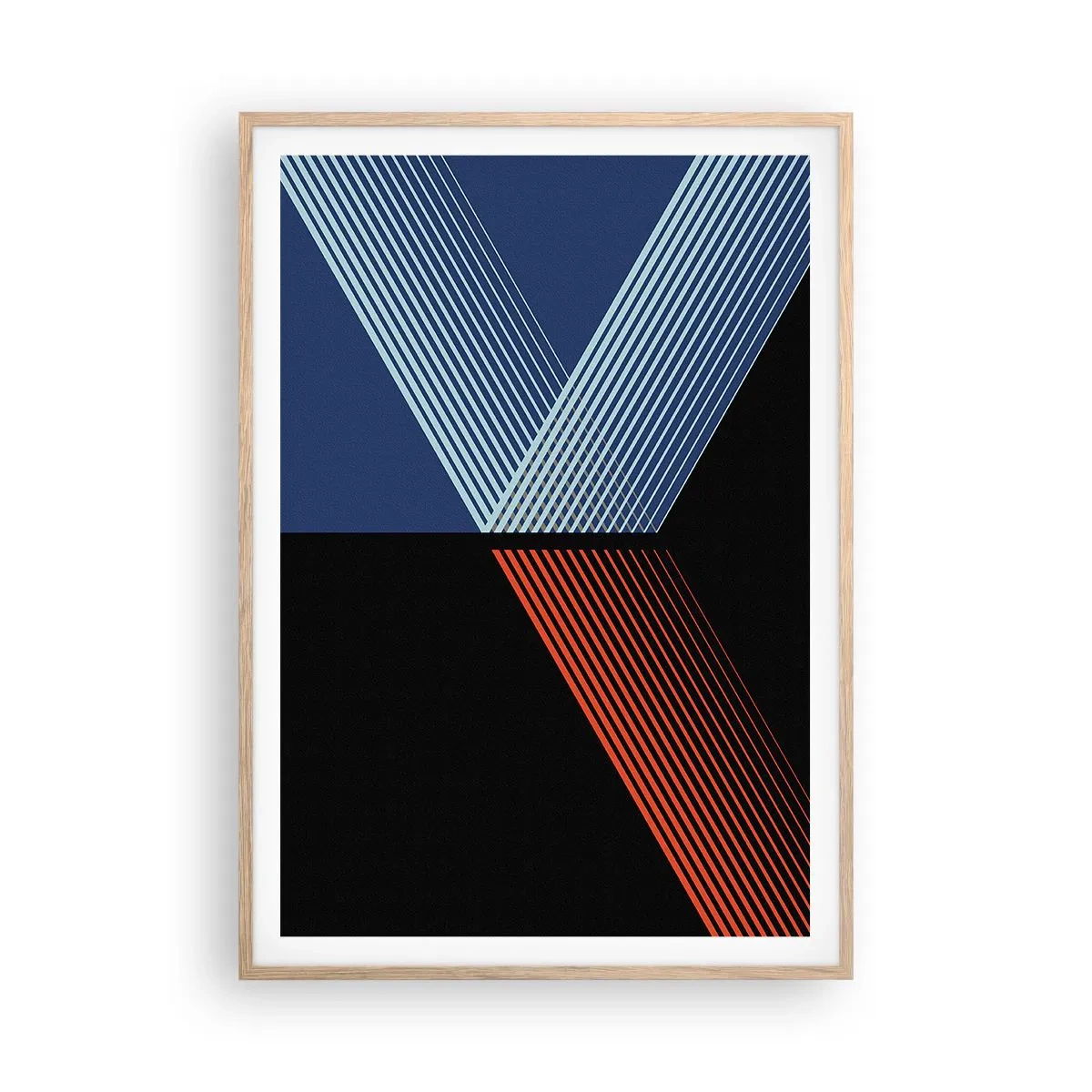 Plakat i ramme af lyst egetræ - En simpel historie - 70x100 cm