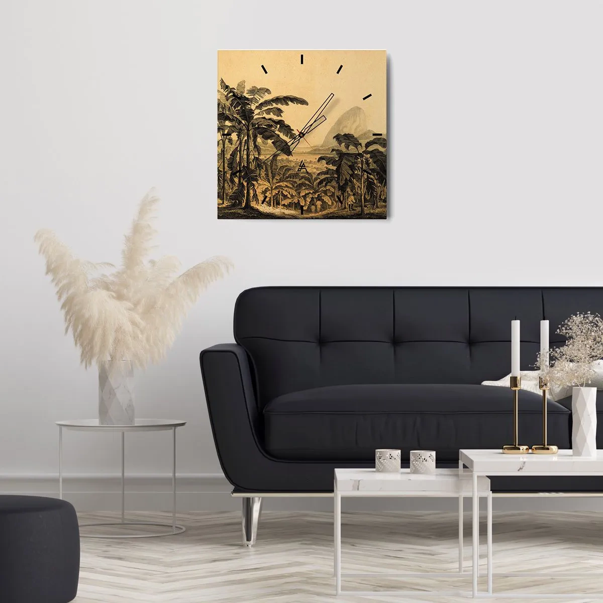 Vægur, Uret - I en kolonial atmosfære - 30x30 cm