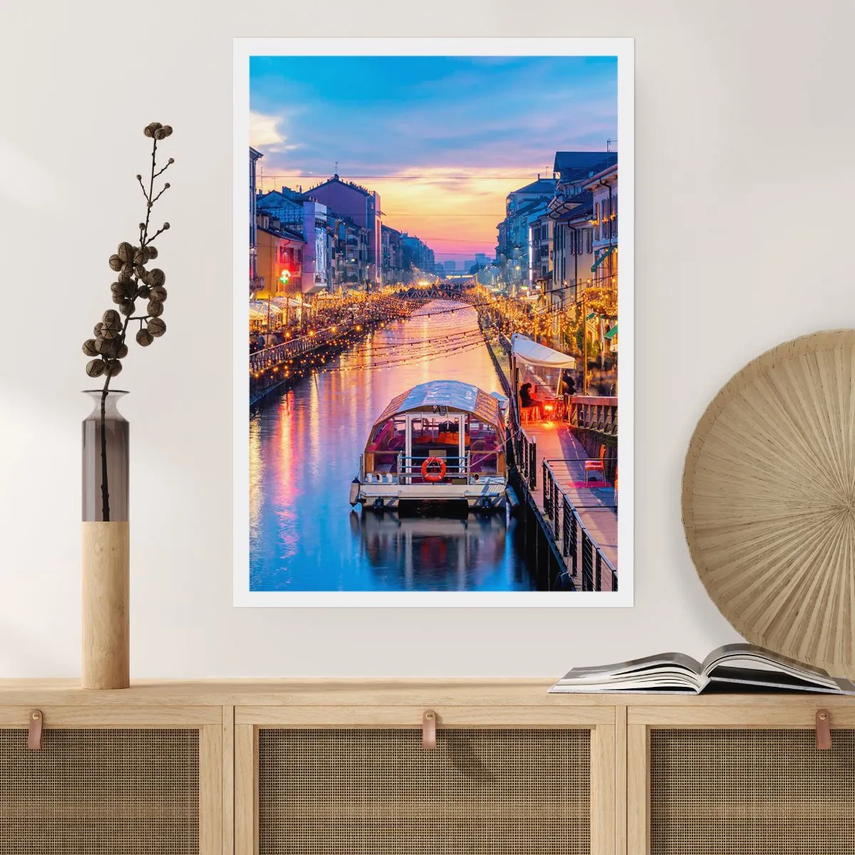 Plakat - En aften med lys og sjov - 61x91 cm