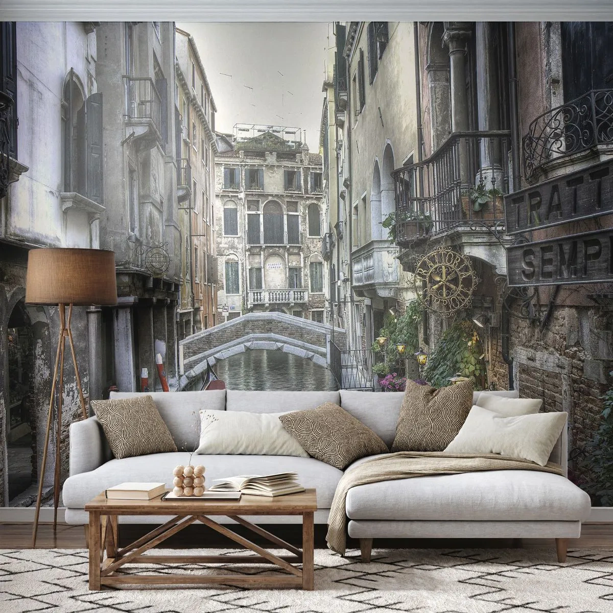 Fototapet Premium Canvas - I århundreder i tavs drømmeri - Venedig, By, Arkitektur - 450x315 cm