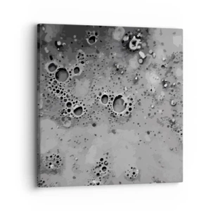 Lærredstryk - Billede på lærred - Som et månelandskab - 30x30 cm