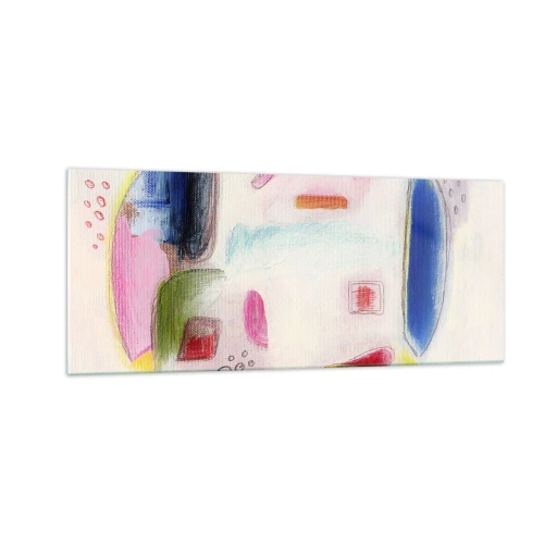 Billede på glas - Mere konveks end konkav eller flad - 100x40 cm