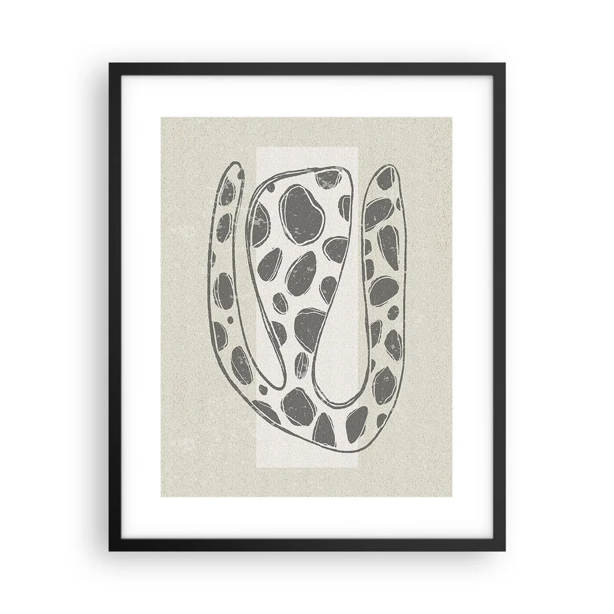 Plakat i sort ramme - Bizart væsen - 40x50 cm