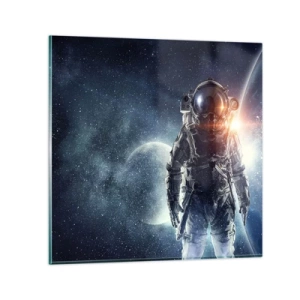 Billede på glas - Et kosmisk eventyr - 30x30 cm