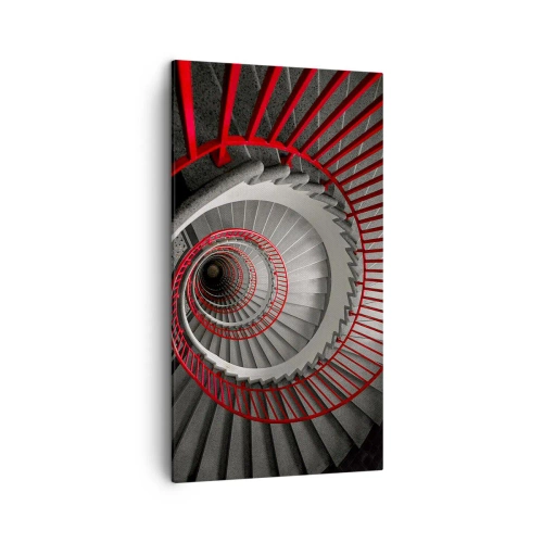 Lærredstryk - Billede på lærred - Arkitektoniske lege - 45x80 cm