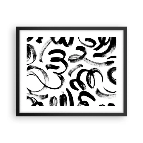 Plakat i sort ramme - I sort og hvidt - 50x40 cm