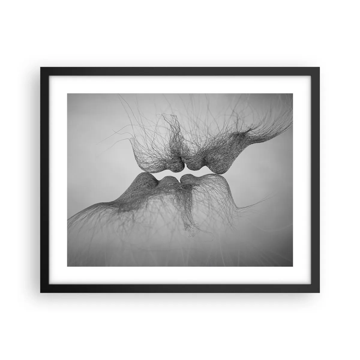 Plakat i sort ramme - Vindens kys - 50x40 cm