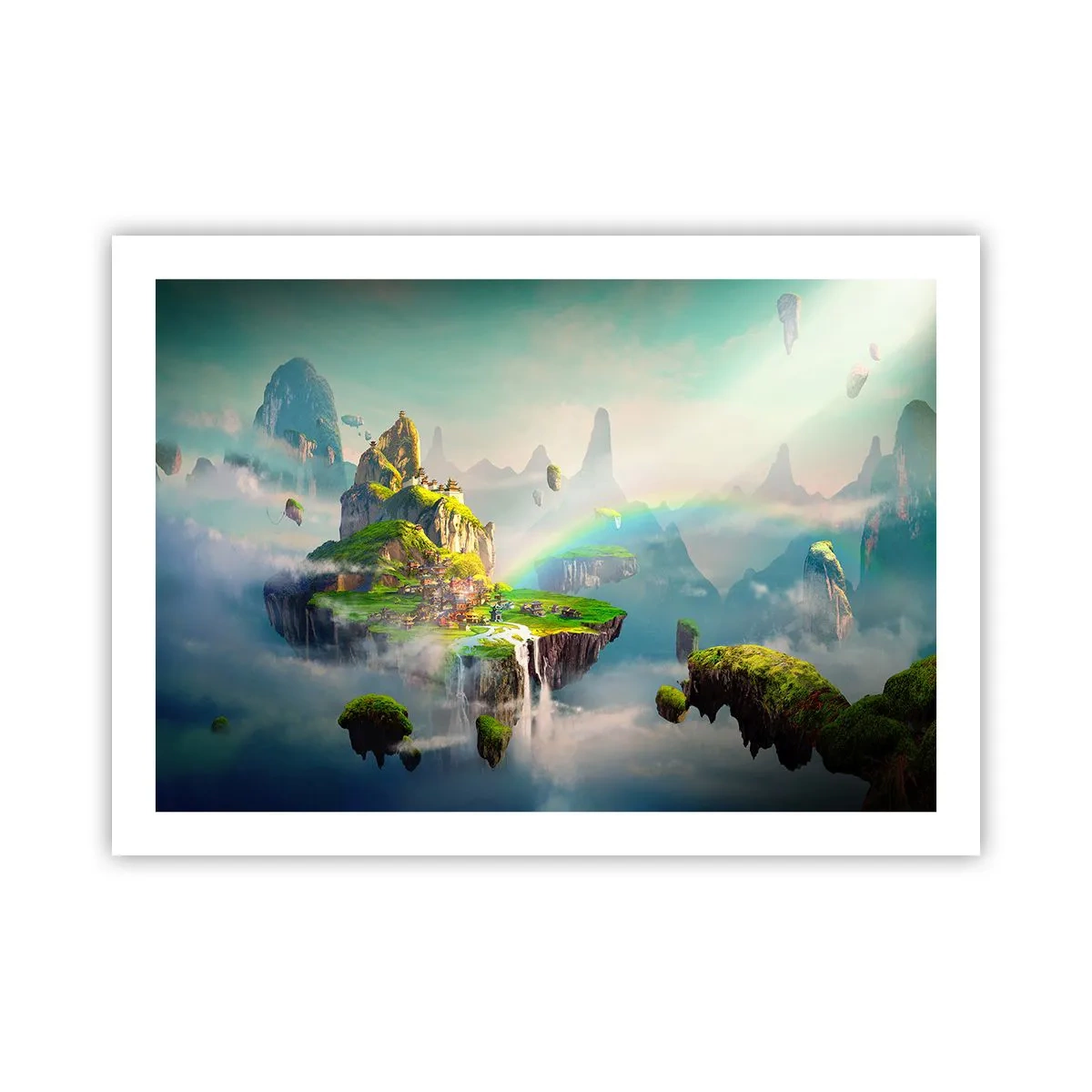 Plakat - Midden - lykkelige øer - 70x50 cm