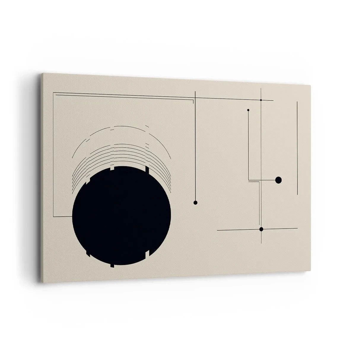 Lærredstryk - Billede på lærred - Fjedrende og dynamisk komposition - 100x70 cm