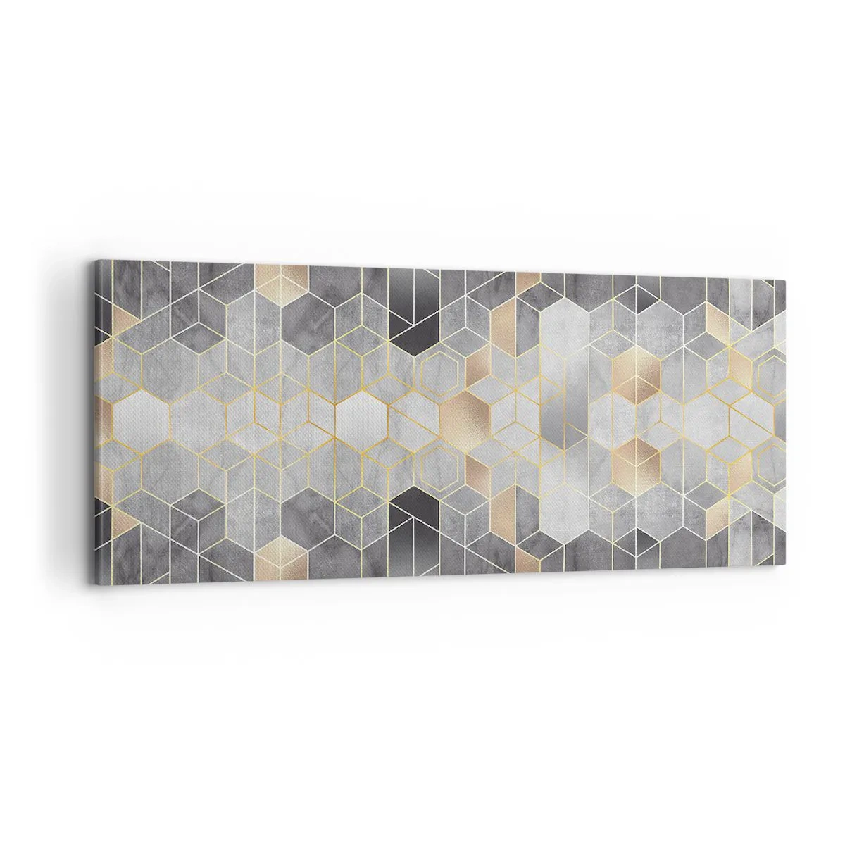 Lærredstryk - Billede på lærred - Sammensætning af diamanter - 100x40 cm