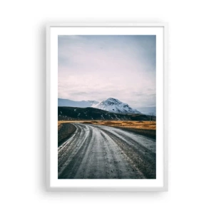 Plakat i hvid ramme - I en islandsk atmosfære - 50x70 cm