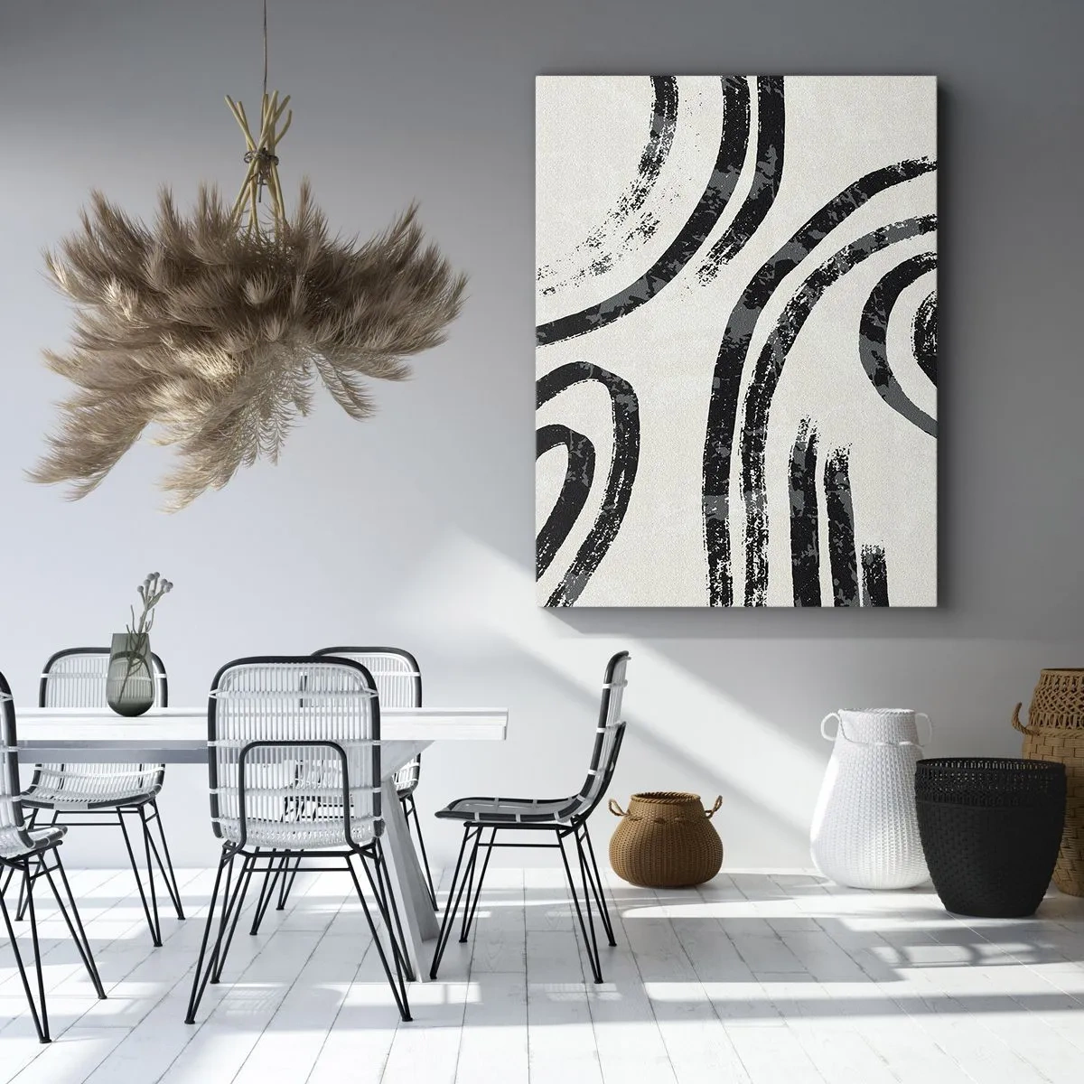 Lærredstryk - Billede på lærred - Halvt stoppet - 50x70 cm