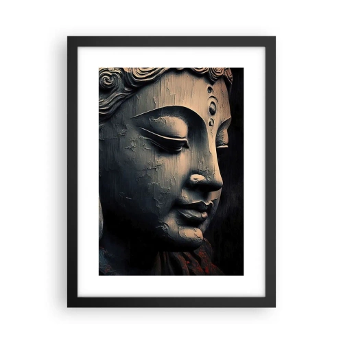 Plakat i sort ramme - I pagt med verden - 30x40 cm