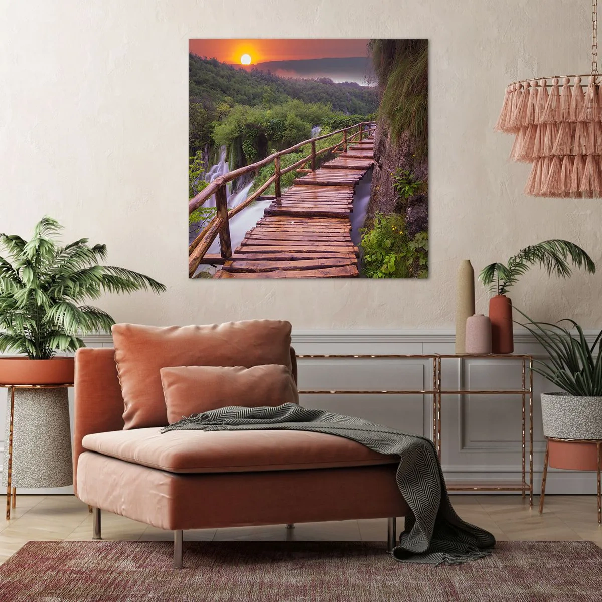 Lærredstryk - Billede på lærred - En utrolig skønhed - 50x50 cm