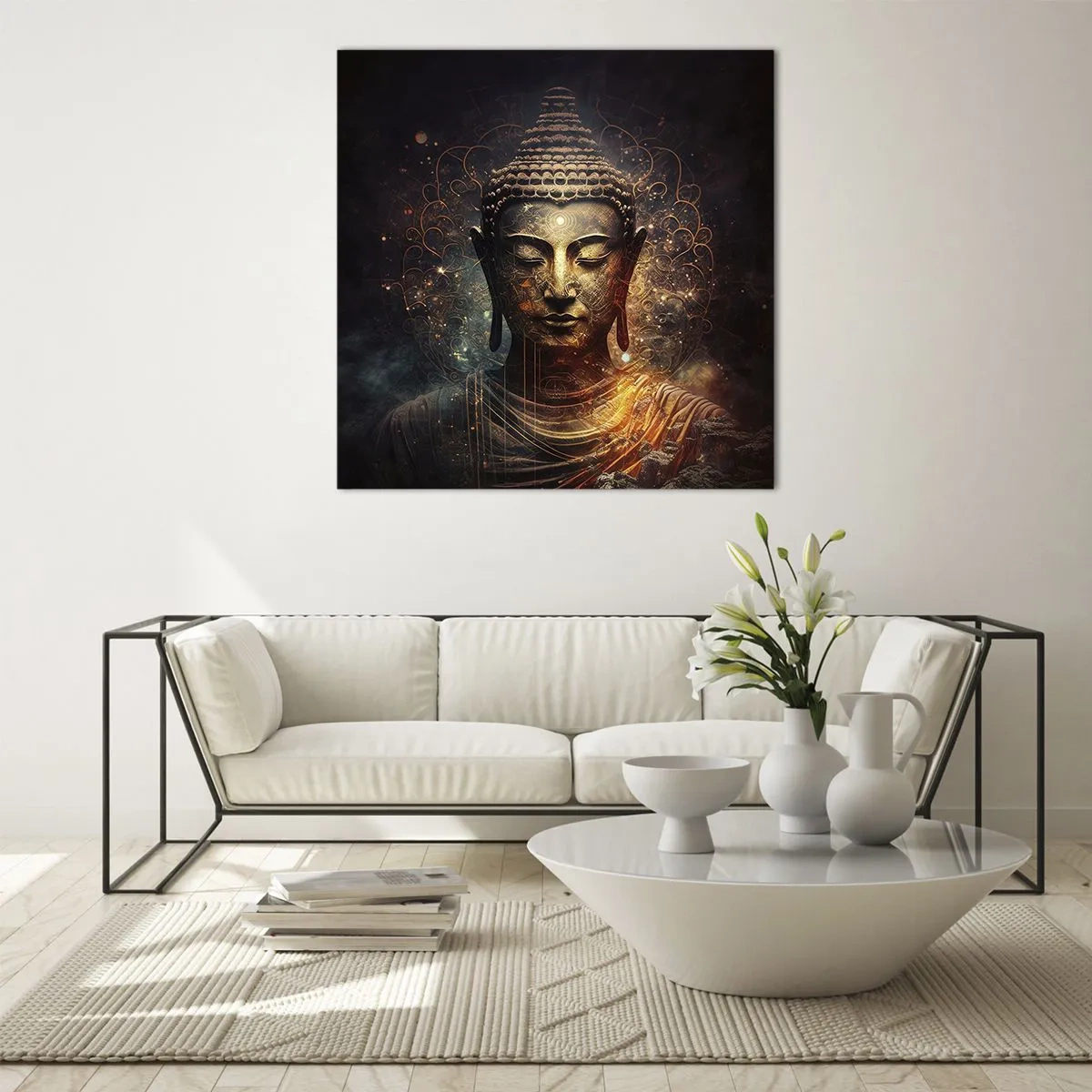 Billede på glas - Åndelig balance - 30x30 cm