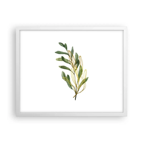 Plakat i hvid ramme - Alt, hvad der er godt - 50x40 cm