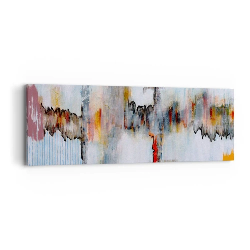Lærredstryk - Billede på lærred - En pind på vandet - 90x30 cm