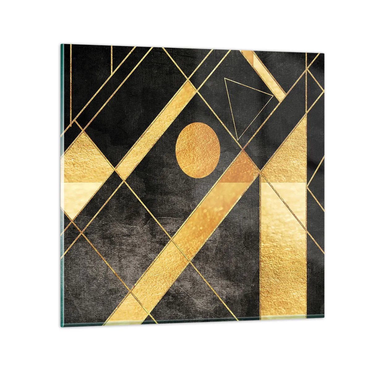 Billede på glas - Ørkenens sol - 70x70 cm