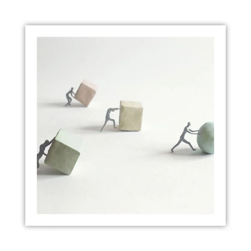 Plakat - Selve livet - 60x60 cm