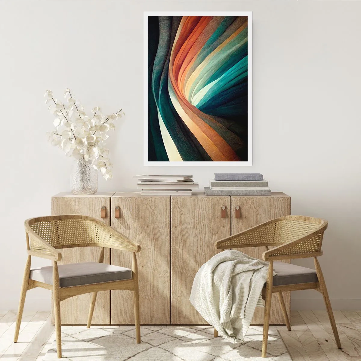 Plakat - Vævet af farver - 40x50 cm