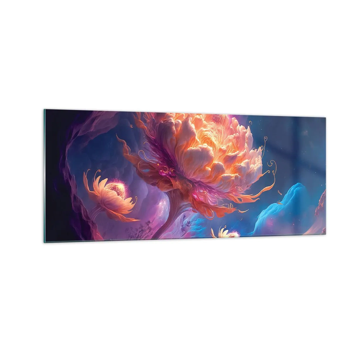 Billede på glas - En anden verden - 100x40 cm