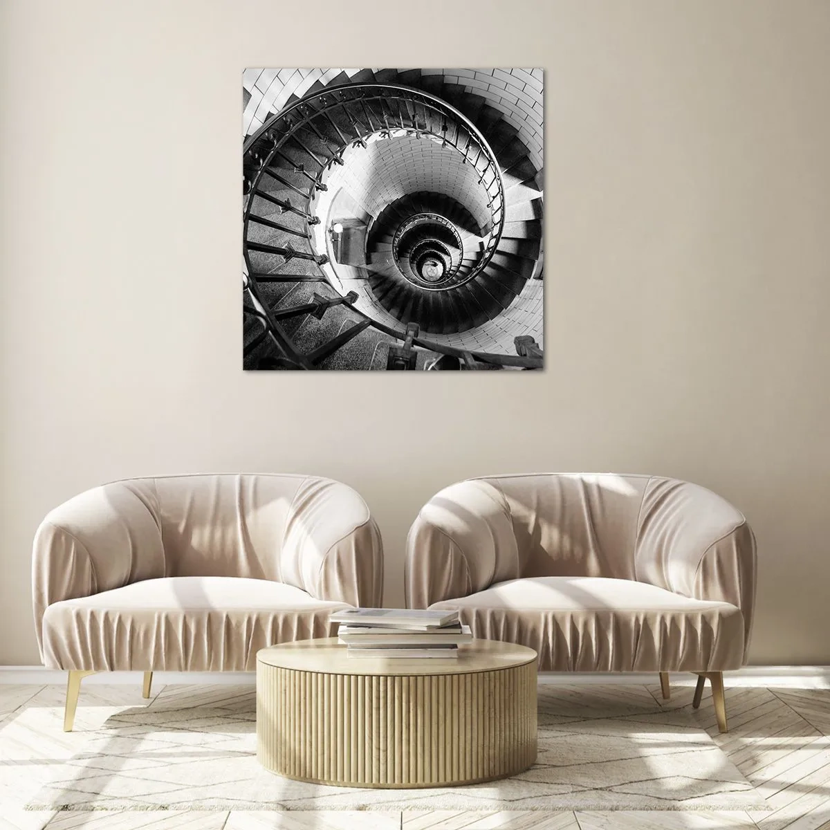 Billede på glas - Højt og højere - 70x70 cm