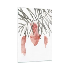 Billede på glas - Tropernes dame - 80x120 cm