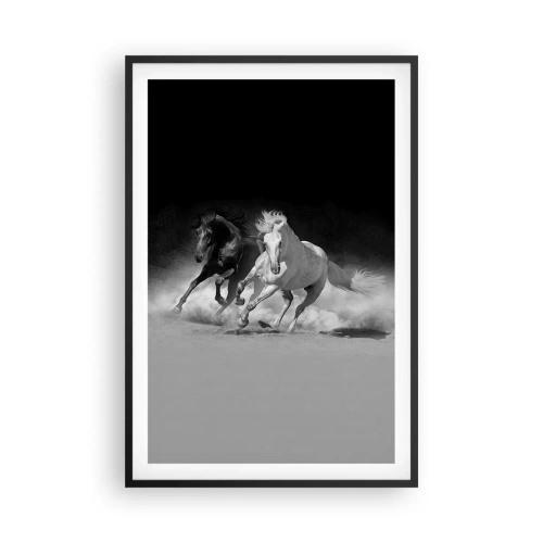 Plakat i sort ramme - Frihedens galop - 61x91 cm