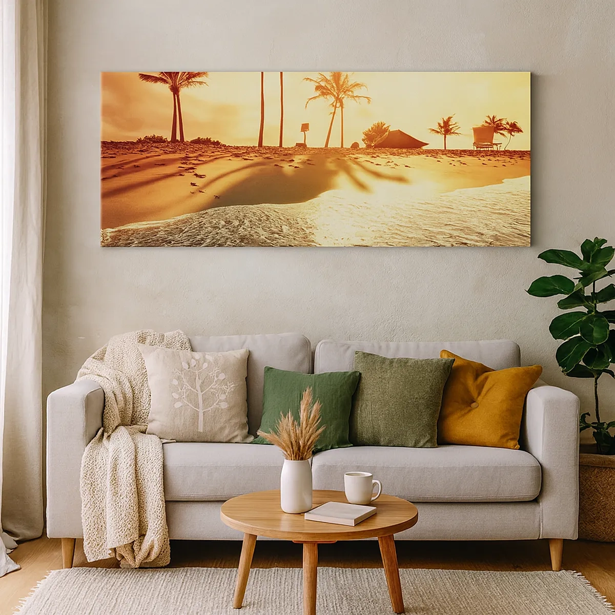 Lærredstryk - Billede på lærred - Eftermiddag i Californien - 30x30 cm