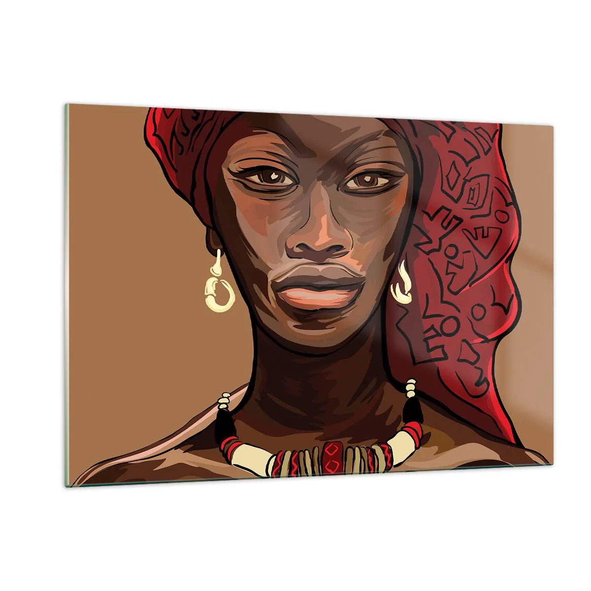 Billede på glas - Ibenholt Venus - 120x80 cm