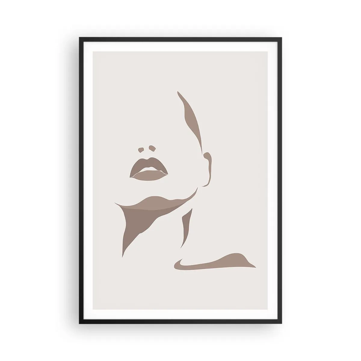 Plakat i sort ramme - Skabt af lys og skygge - 70x100 cm