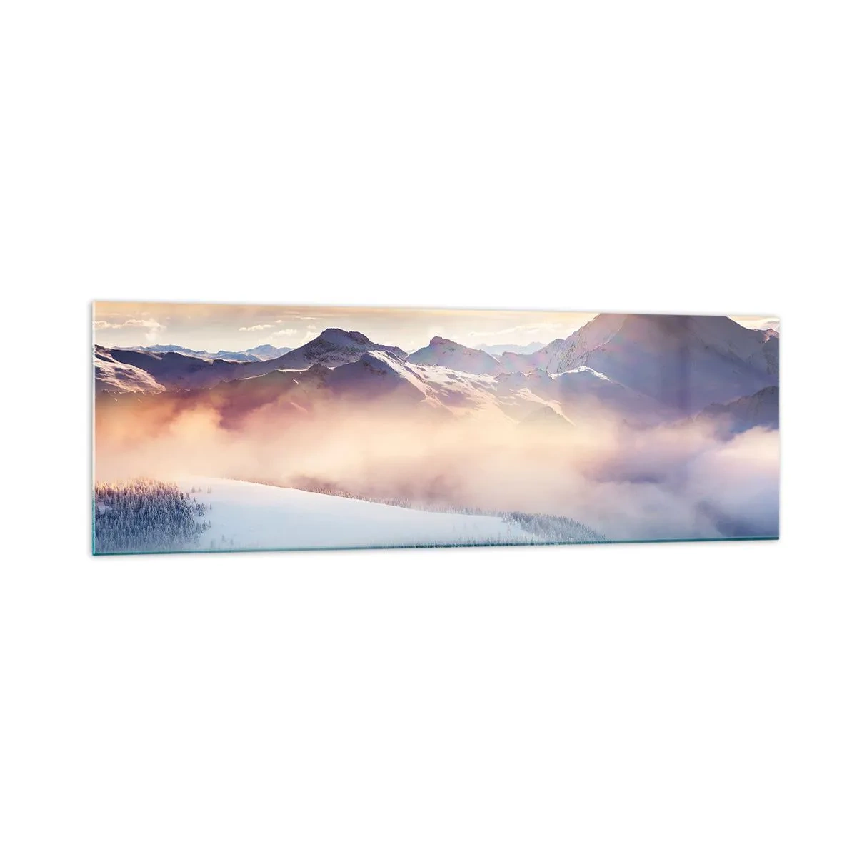 Billede på glas - Naturens kraft og renhed - 160x50 cm