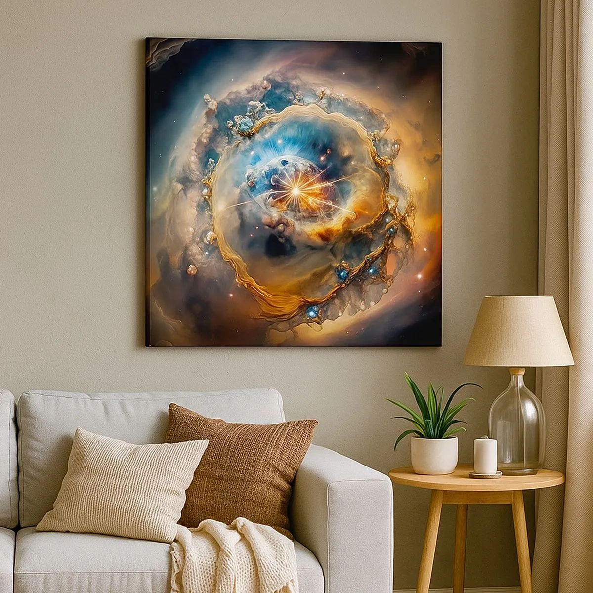 Lærredstryk - Billede på lærred - Begyndelse - 30x30 cm